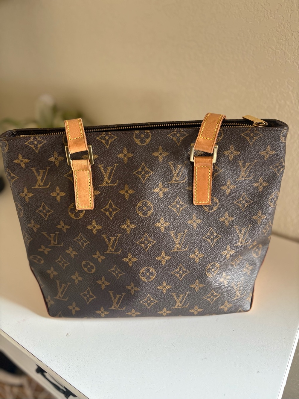 Authentic Louis Vuitton Cabas Piano Monogram Tote – Discontinued Classic
